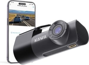 KAWA Dash Cam Front 2K1296P, Mini Dash Cam for Cars