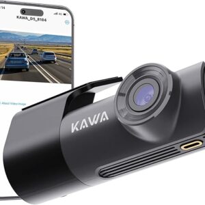KAWA Dash Cam Front 2K1296P, Mini Dash Cam for Cars